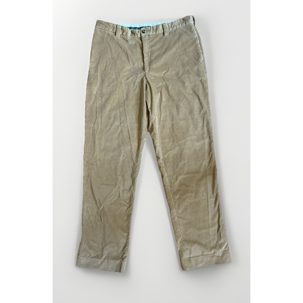 LL Bean Classic Fit Corduroy Pants 274830 Tan Brown Mens‎ 38 Waist Cotton